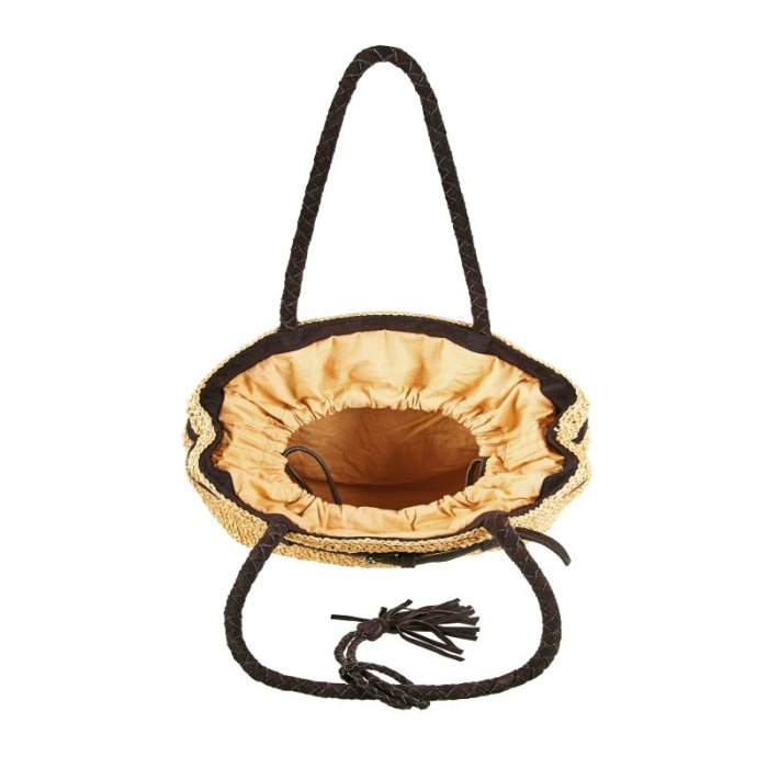 Preview: SEABREEZE SHOPPER MEDIUM nature aus Raffiabast